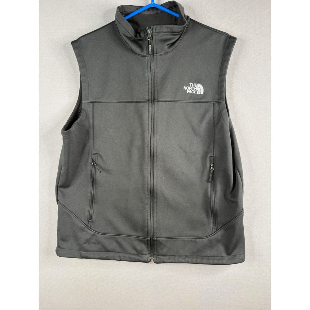 The North Face Canyonwall Vest Mens Large Black WindWall Softshell Fleece Lining